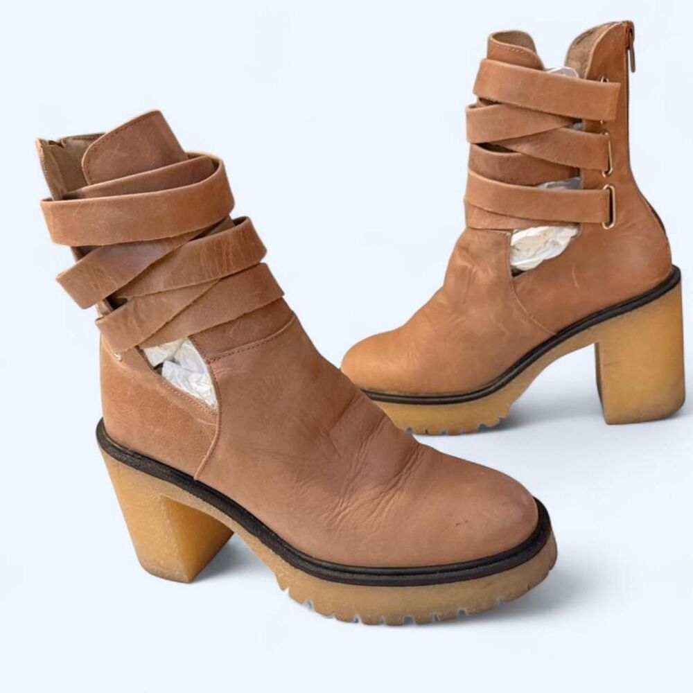 Free-people Women's Tan and Brown Boots
